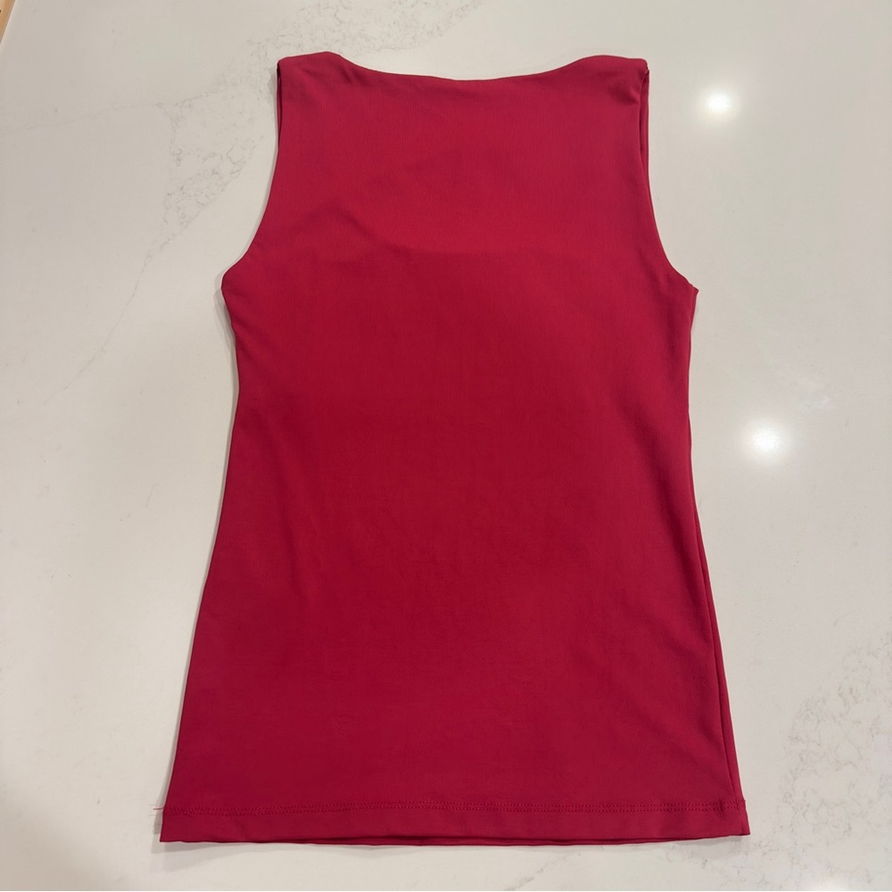 Zara Basic Red Tank Top Women's Small Casual Summer - Picture 5 of 6